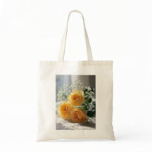 Bag de Tote de Imagem de Rosa Elegante