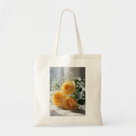 Bolsa Tote Bag de Tote de Imagem de Rosa Elegante