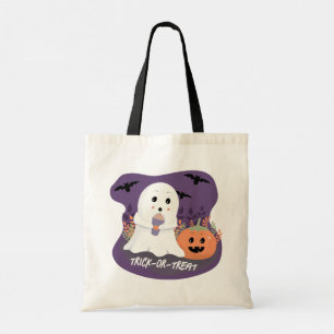 Bolsa Tote Bag de Tote de Trick ou Tratar Fantasma do Hallowe