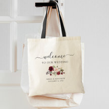 Bag de Tote Floral de Casamento Floral Simples