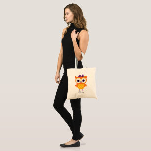 Bolsa Tote Bag de Tote Personalizada OWL de Corte ou de Trata