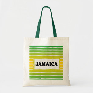 Bolsa Tote Bag de Tote Preto Amarelo da Jamaica