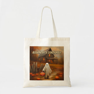 Bolsa Tote Bag de Trick ou Tratamento do Fantasma Personaliza