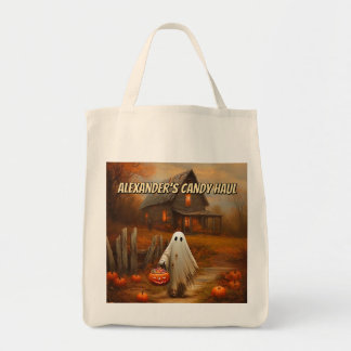 Bolsa Tote Bag de Trick ou Tratamento do Fantasma Personaliza