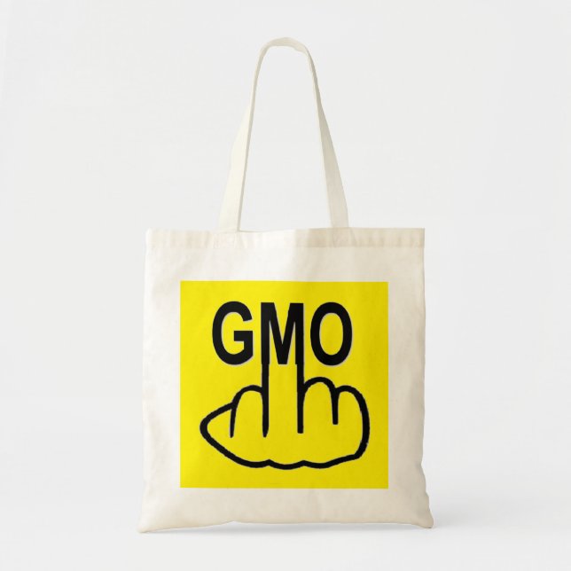 Bolsa Tote Bag Diz Não Ao OGM (Frente)