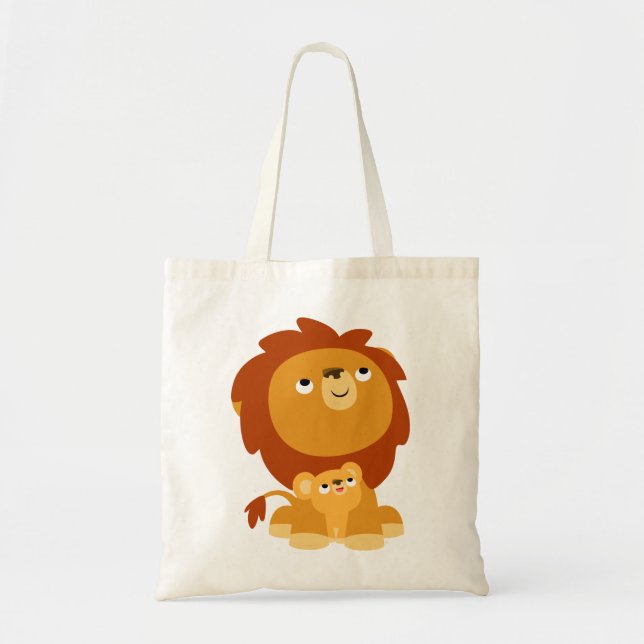 Bolsa Tote Bag do Pai de proteção do desenho em forma de tira (Frente)