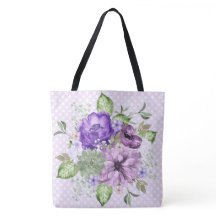 Bag Floral All-Over-Impressão da Violet Watercolor