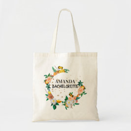 Bolsa Tote Bag Floral Bridesmaid Tote Elegante