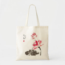 Bolsa Tote Bag Floral Lotus Totus Floral Chinês