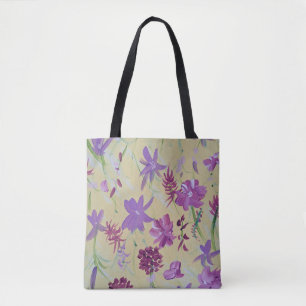 Bolsa Tote Bag Floral Tot Lavanda Dançar