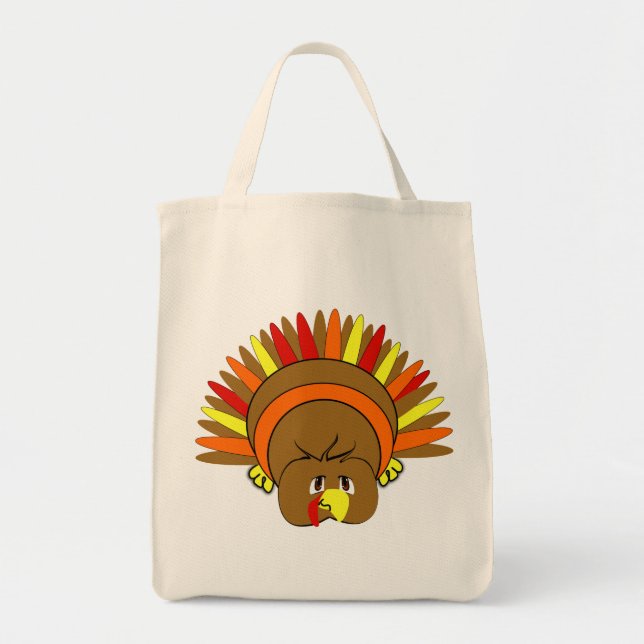 Bolsa Tote Bag Orgânica de Ação de Graças da TURQUIA (Frente)