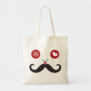 Bolsa Tote Bag Personalizada de Feriado de bigode de graça di