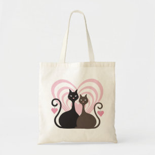 Bolsa Tote Bag Personalizada de Gatos de Amor Pequeno