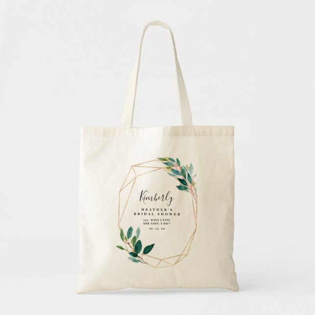 Bolsa Tote Bag Personalizada do Gift da Bridesmaid (Frente)