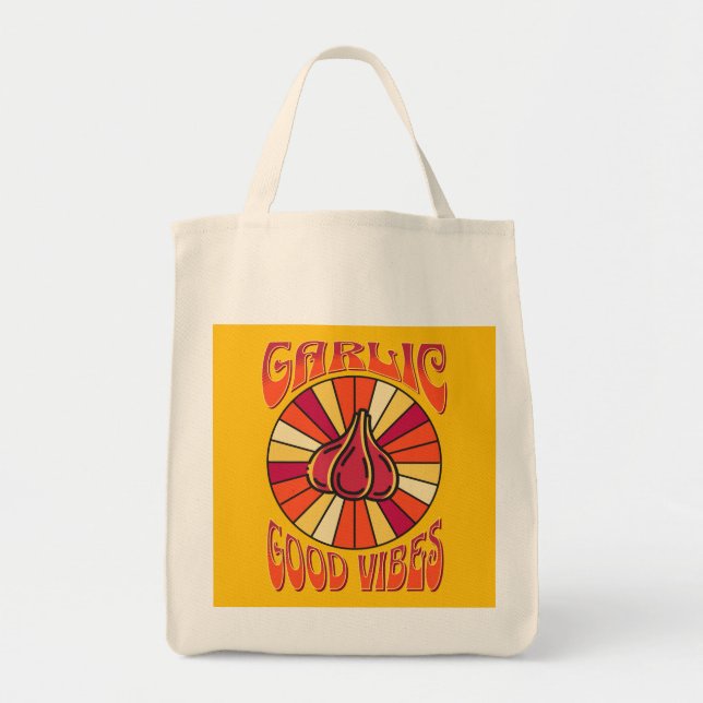 Bolsa Tote Bag Reutilizável do Groovy Garlic Good (Frente)