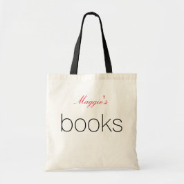 Bolsa Tote Bag Simples e Chic Red e Black Book
