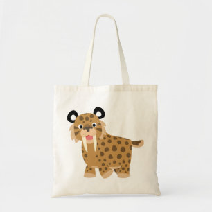 Bolsa Tote Bag Smilodon Feliz Cartoon