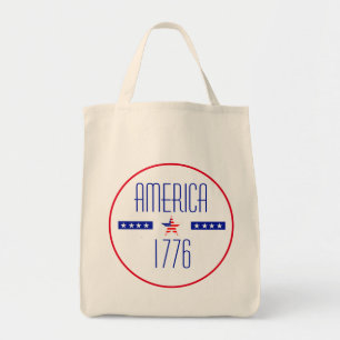 Bolsa Tote Bag    Tote Americano Patriótico