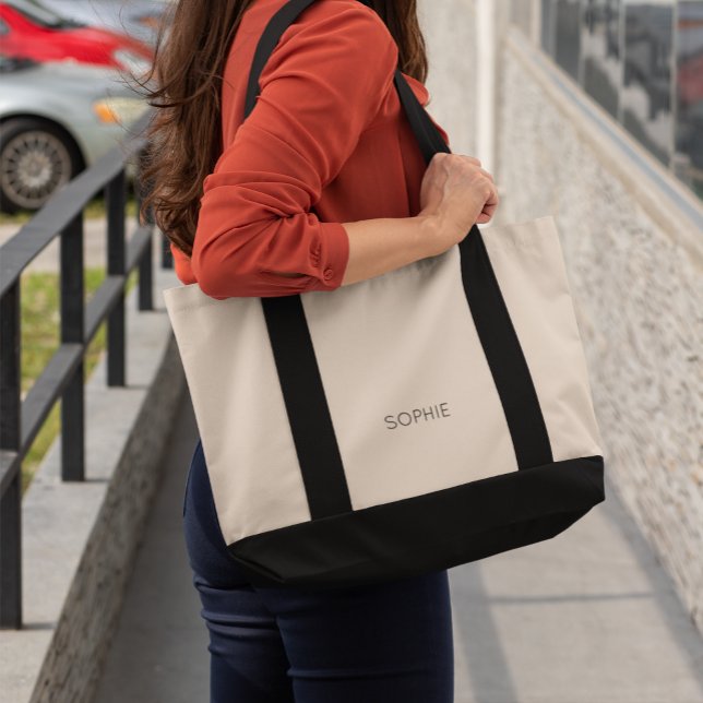 Bolsa Tote Bag Tote de Impulso do DIY | Texto personalizado,  (Criador carregado)