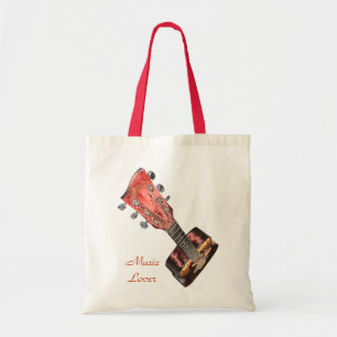 Bolsa Tote Bag Tote do Lover da Música GUITAR ART