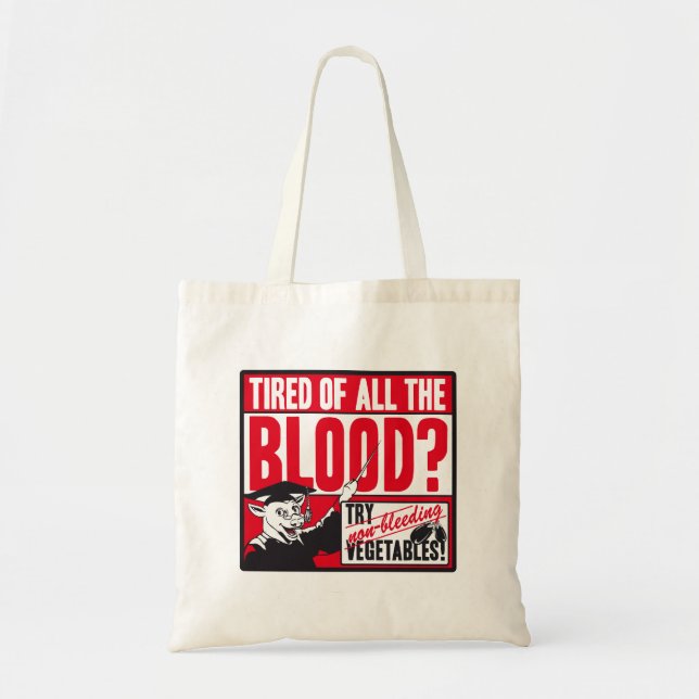 BOLSA TOTE BAG “VEGETARIAN " (Frente)