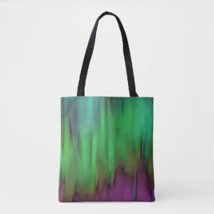 Bolsa Tote Bag Verde Aurora Borealis