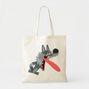 Bolsa Tote Bag Wolf Bag de Cartoon Entusiasmado