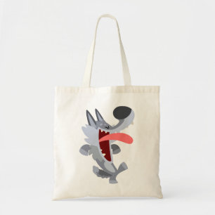 Bolsa Tote Bag Wolf Bag, um desenho animado