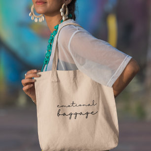 Bolsa Tote Bagagem Emocional Carregue Seus Sentimentos com Es