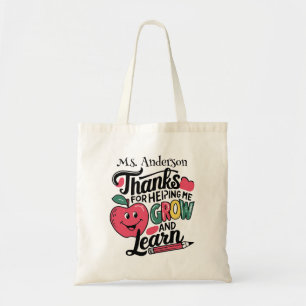 Bolsa Tote Bagas de Tote de Apreciação do Professor
