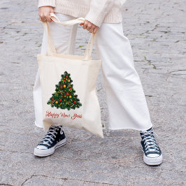 Bolsa Tote Bagas de Tote de árvore de Natal decoradas