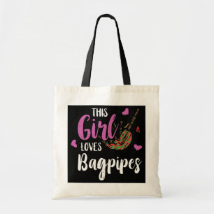 Bolsa Tote Bagpipe This Girl ama Funny Bagpipe Scottish