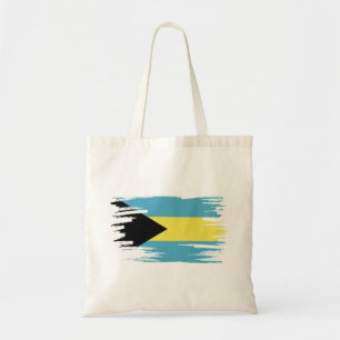 Bolsa Tote Bahamas Flag Brush Art
