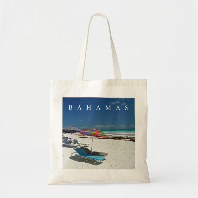 Bolsa Tote Bahamas Harbor Ilha de praia solários de salões de (Frente)