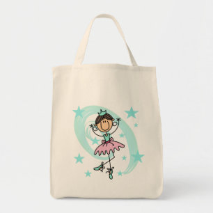 Bolsa Tote Bailarina - Camisetas e Presentes Marrons