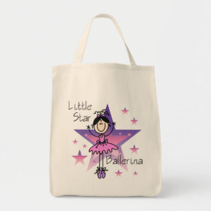 Bolsa Tote Bailarina Little Star-Cabelo Preto