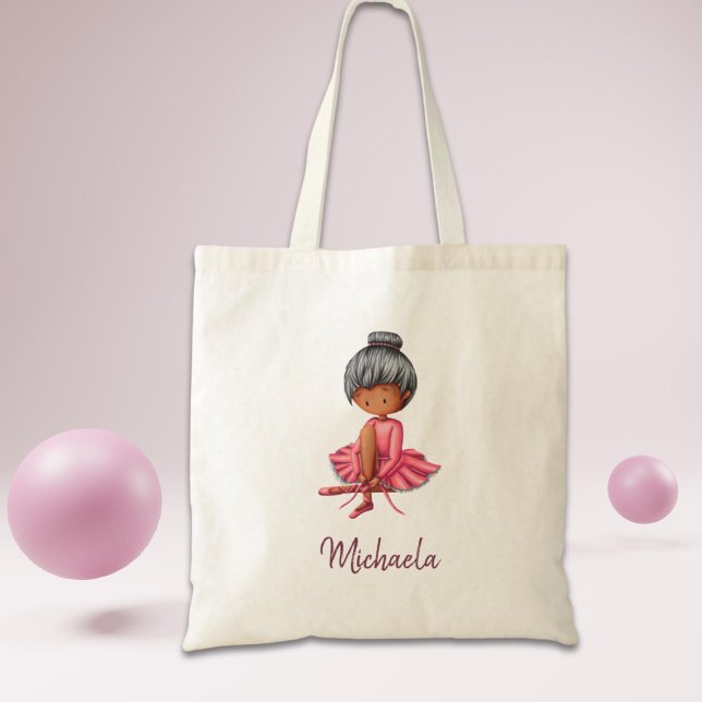 Bolsa Tote Bailarina Personalizada Fofa (Criador carregado)