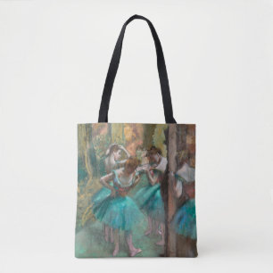 Bolsa Tote Bailarinas Rosa e Verde por Edgar Degas