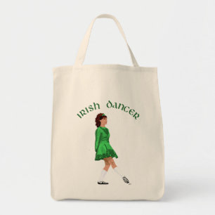 Bolsa Tote Bailarino Irlandês de Sapato Macio em Verde