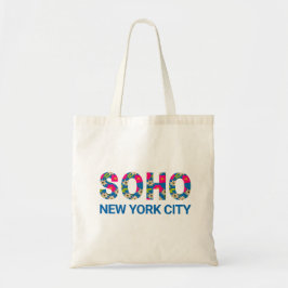 Bolsa Tote Bairros de Nova Iorque de SOHO Floral Vibrantes