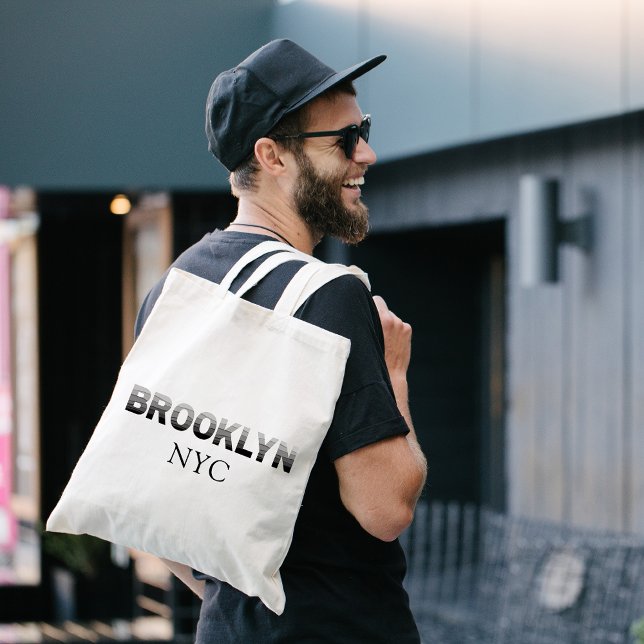 Bolsa Tote Bairros do Brooklyn, Cinzas e negros (Criador carregado)