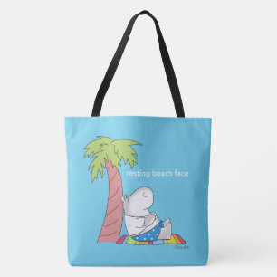 Bolsa Tote BAIXO PRAIA APARECIDO Botão Belly Hippo Boynton