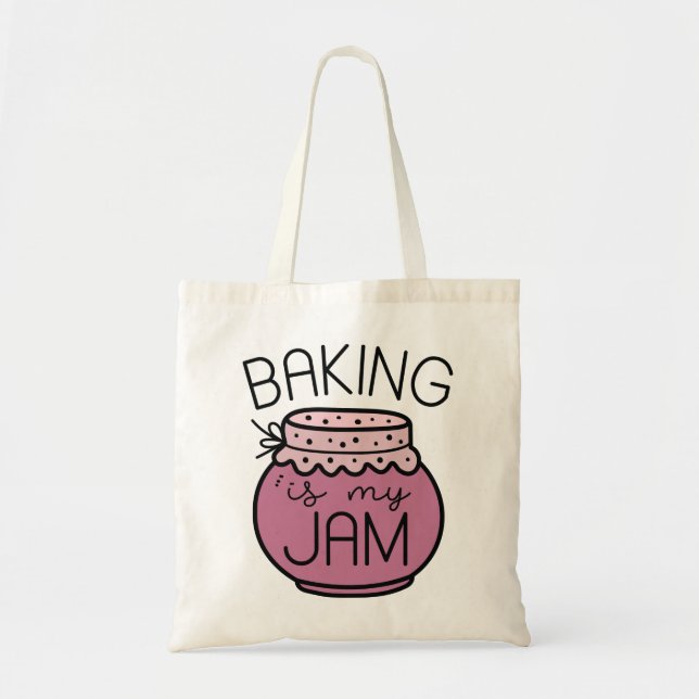 Bolsa Tote Baking É Meu Emperramento (Frente)