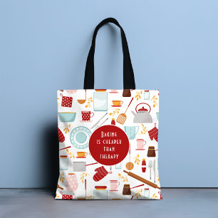 Bolsa Tote Baking mais barato que Therapny Engraçado Kitchen 