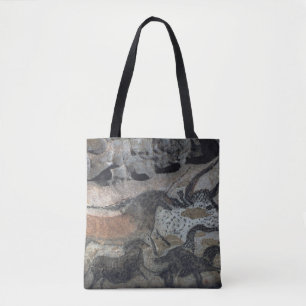 Bolsa Tote Balance a pintura de um touro e dos cavalos,