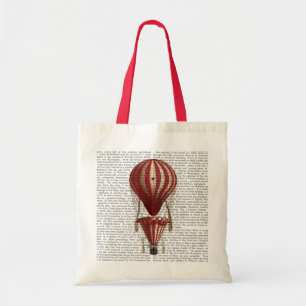 Bolsa Tote Balão de ar quente com camadas Impressão vermelho