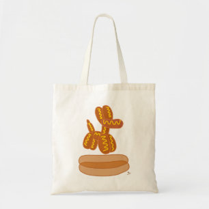 Bolsa Tote Balão Engraçado de Cachorro-Quente Arte de Desenho