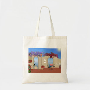 Bolsa Tote Balconi Fora das Flores Mesa Tranquilidade Fora da