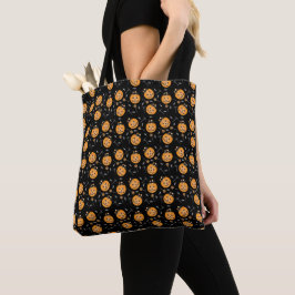 Bolsa Tote Balde de Abóbora de Palha do Halloween
