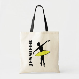 Bolsa Tote Balé Dançarino Tutu Ballerina Classe de Dança Amar